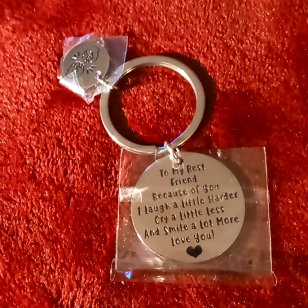To My Best Friend Keychain